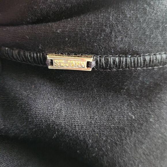 St John Sport Jacket Womens Small P Petite Athleticwear Short Sleeve Full Zip Wo - Picture 6 of 6